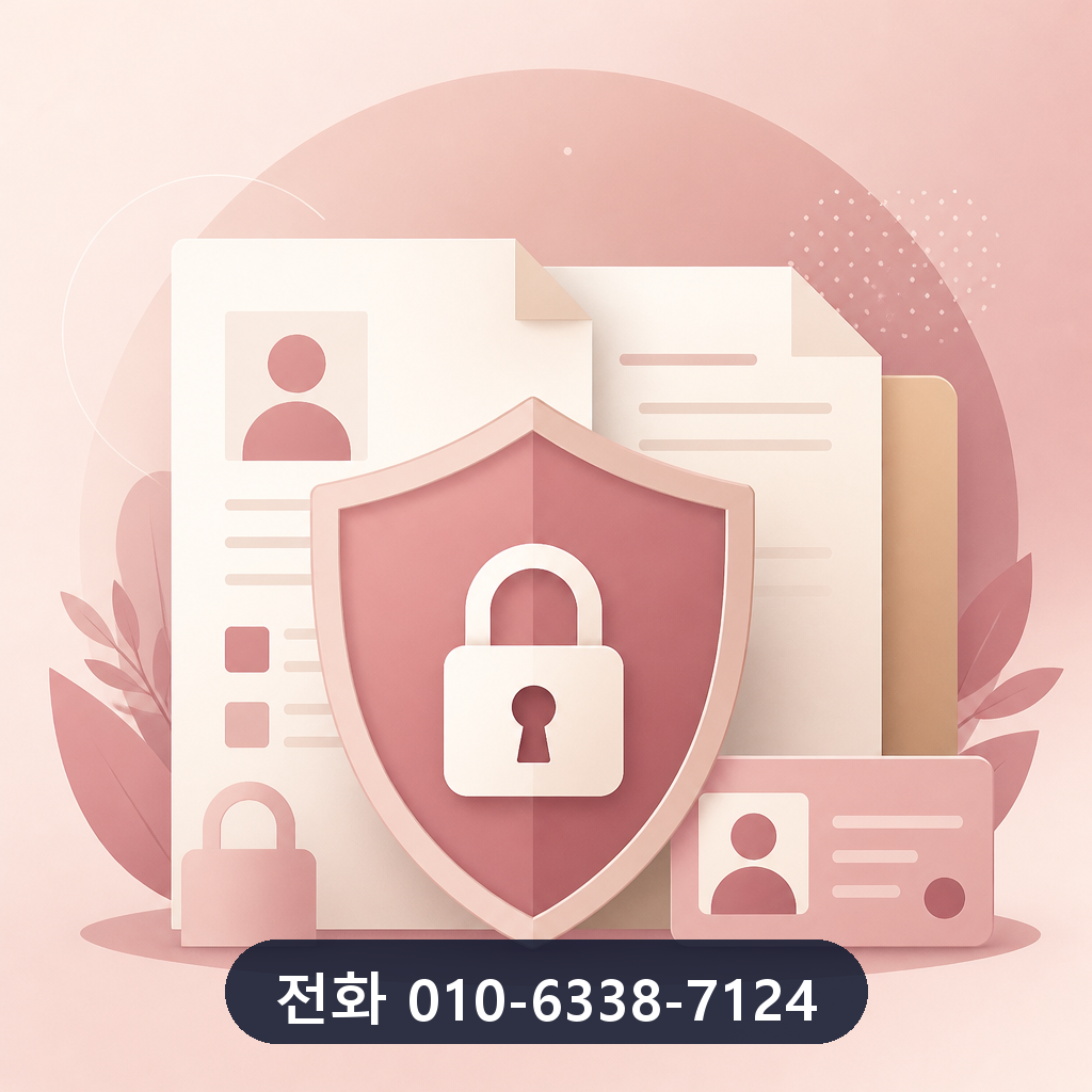 카드 잔여 현금화 개인정보 보호 이미지